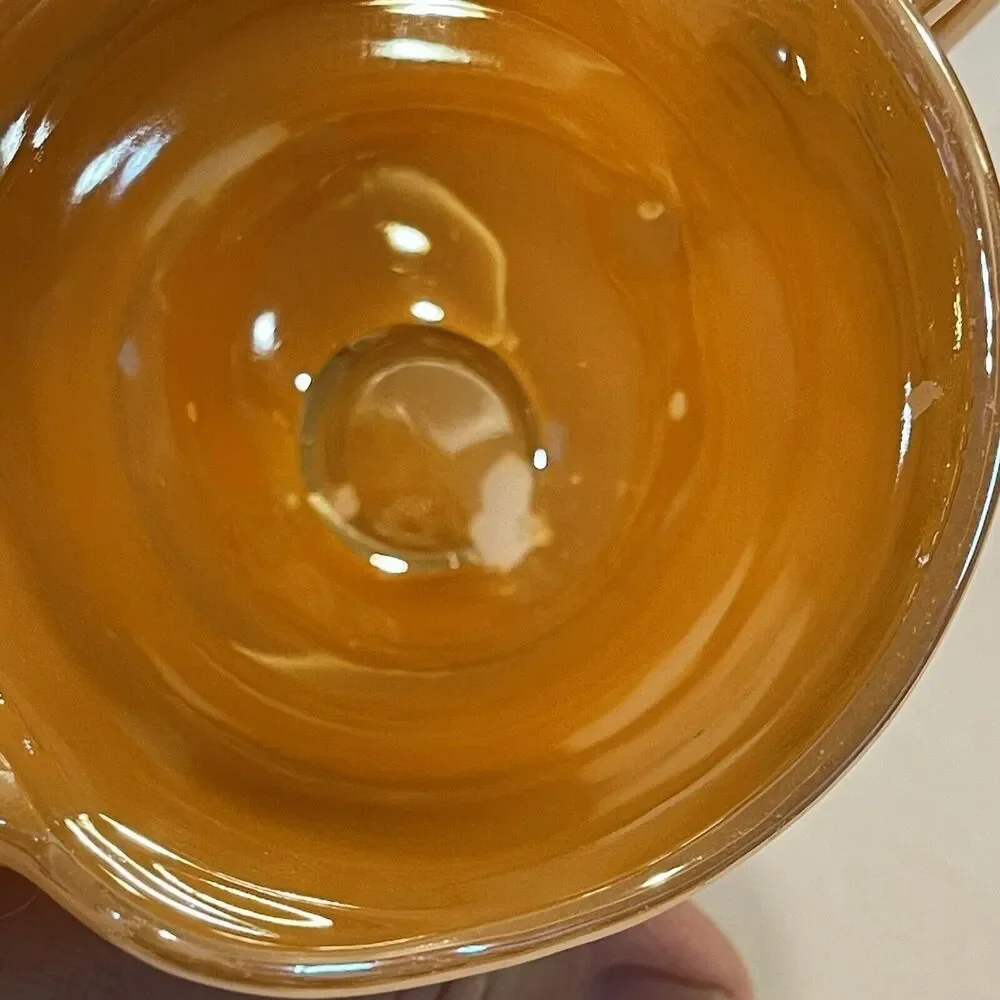 Anchor Hocking Fire King Peach Luster Laurel‎ Creamer Pitcher Vintage